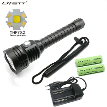 

NEW Led Diving Flashlight CREE XHP70.2 LED Highlight 4000Lumens Lanterna Led Underwater 100m Waterproof Tactical Flashligh Torch