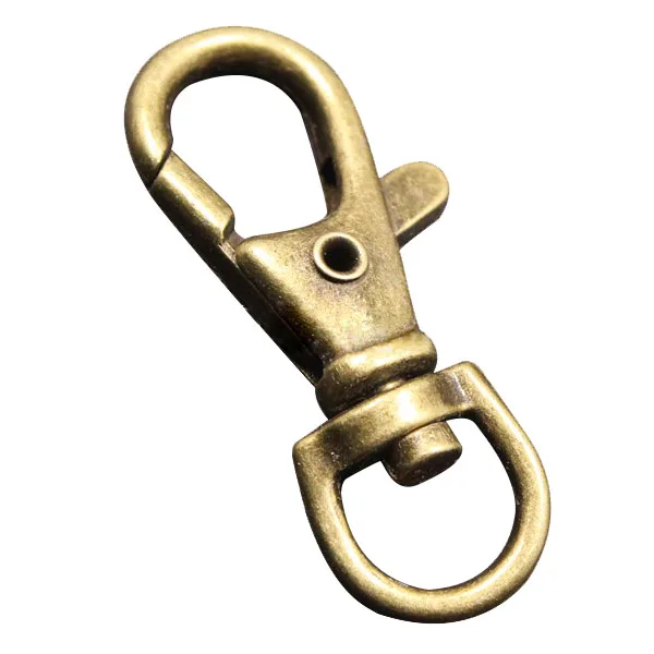 50PCs Lobster Swivel Clasps For Key Ring Bronze Tonefor keysring for