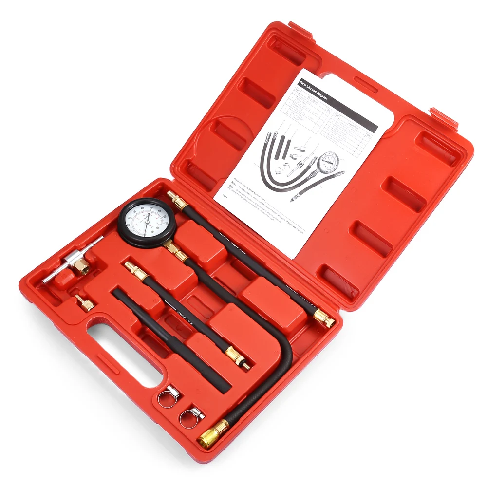 

TU-113 Vehicle Fuel Injection Pump Injector Tester Pressure Gauge Test Gasoline 0-100psi