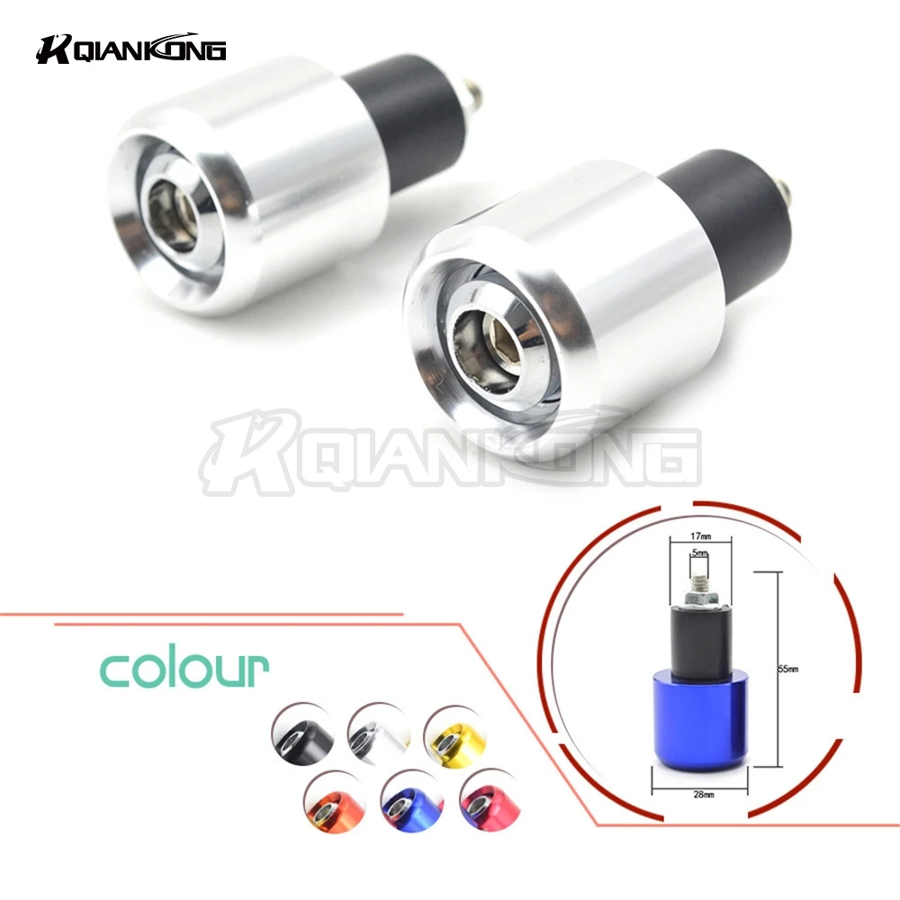

Motorcycle handlebar grips handle bar ends 7/8"22mm hand cap For yamaha xj6 ybr 125 Honda CBR600rr CBR all year KTM RC200/390