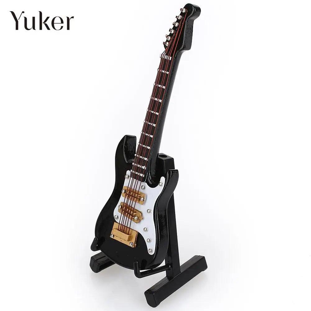 

Guitar Decoration Small Band Collection Toy 2 Size 4 Colors Beech Guitar Model Mini Guitar Gift Gadget Electric Guitar