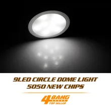 30 шт. DC 12 В холодный белый Светодиодный точечный светильник+ соединительный провод+ адаптер шкаф светильник 9 светодиодный SMD5050 шайба лампа с цоколем купольный светильник лампа