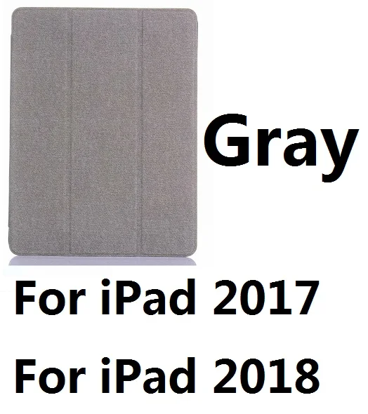 Для iPad Pro 10,5 чехол из искусственной кожи умный чехол с держателем карандаша Автоматический Режим сна для iPad 9,7 дюймов Pro 10,5 - Цвет: For iPad201718 Gray