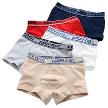 5 Pcs/lot 3-Kinds Style Soft Organic Cotton Kids Boys Underwear Children’s Boxer For Boy Shorts Panties Teenage Underwear 2-16y