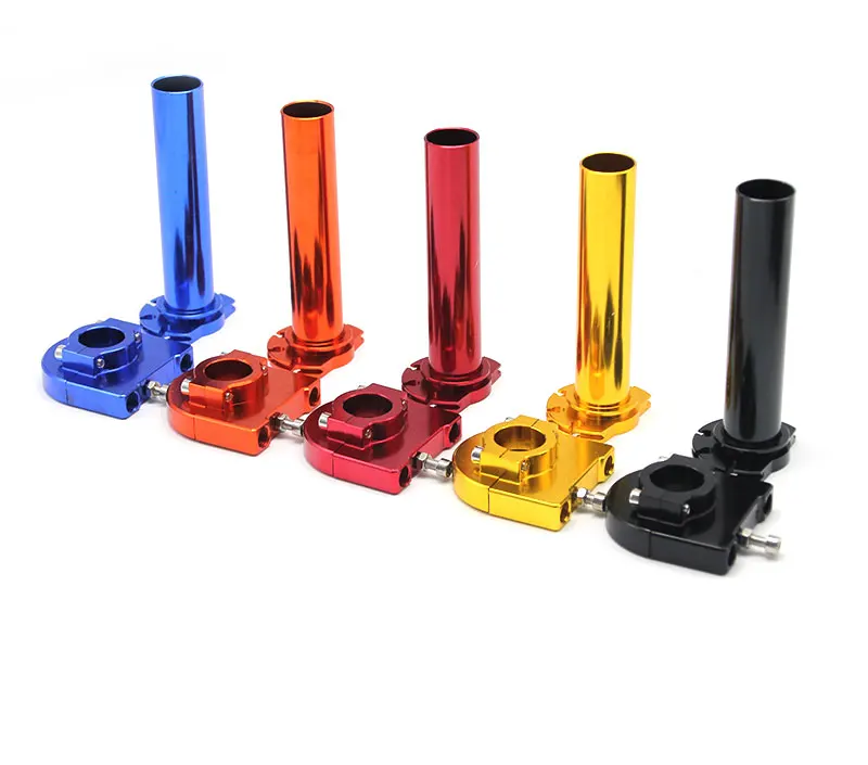 Sclmotos-7/8" Motorcycle Throttle Twist Grips 22mm CNC Aluminum Grip+Cable Accelerator Moped Scooter Dirt Bike Refit Part Race