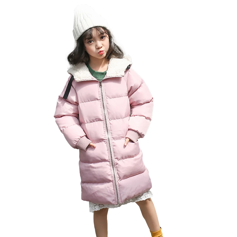 

2017 Brand Children Winter Warm Outerwear Kid Christmas Hooded School Cute Winter Warm Snow Cotton-padded Jacket Kid Clothes