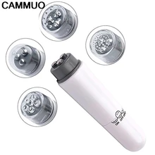 CAMMUO мини портативный для массажа лица устройство ручка 4 головы Электрический массажер для глаз маски для лица отличная Вибрация подтяжка Лица Массажная палка