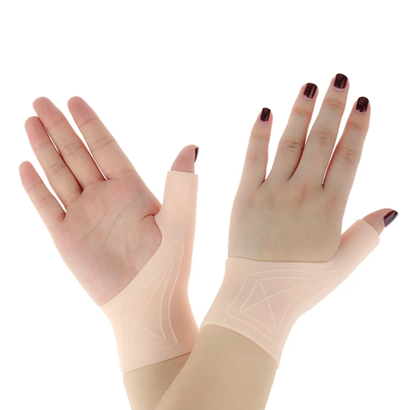 

1PC Magnetic Therapy Wrist Hand Thumb Support Gloves Silicone Gel Arthritis Pressure Corrector Massage Pain Relief Gloves