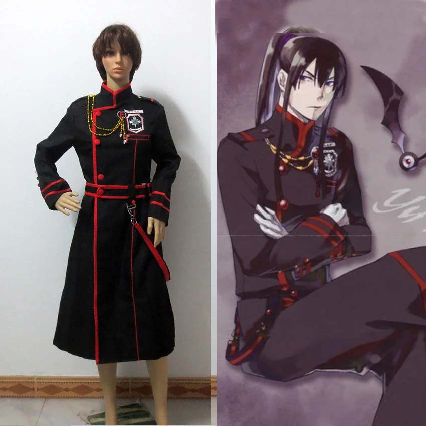 Spedizione Gratuita Custom Made D. Grey-Man Cosplay Yu Kanda Costume