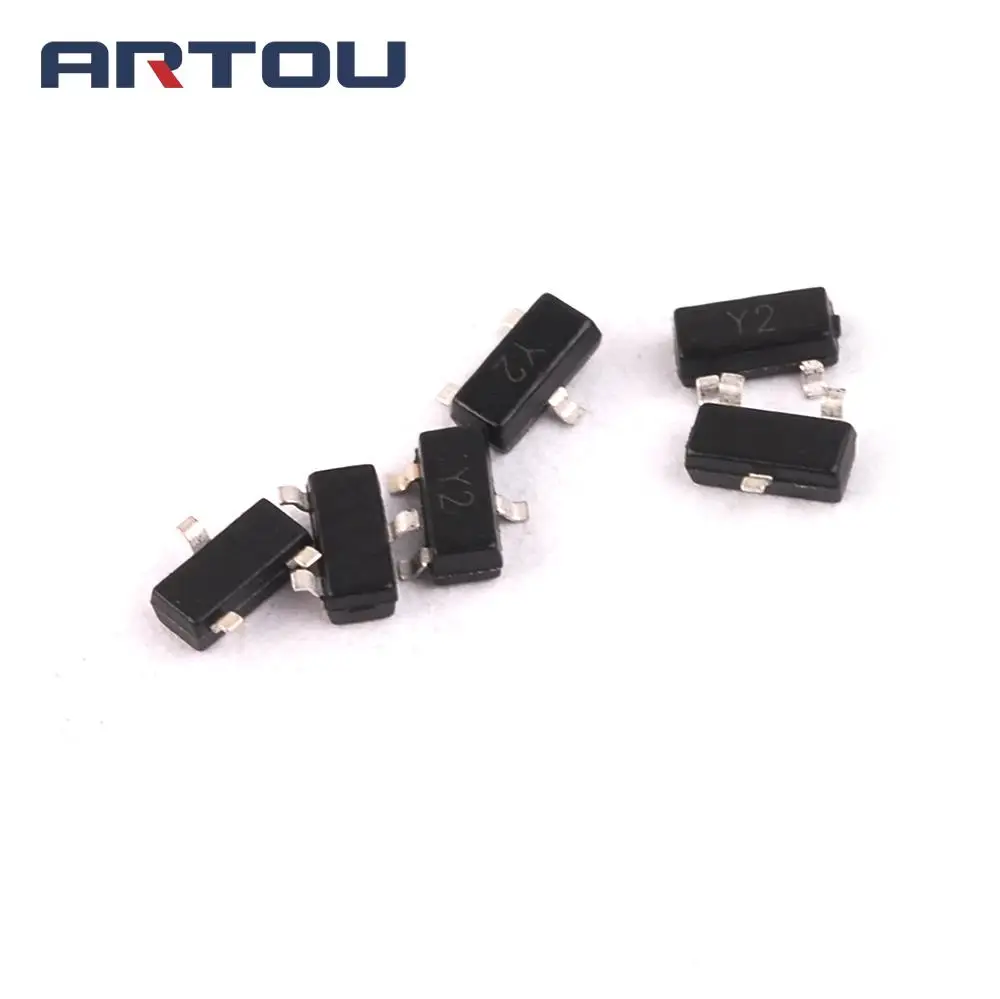 Купить 100 шт. ss8550 y2 с фнп сот-23 СМД транзистор в интернет ...