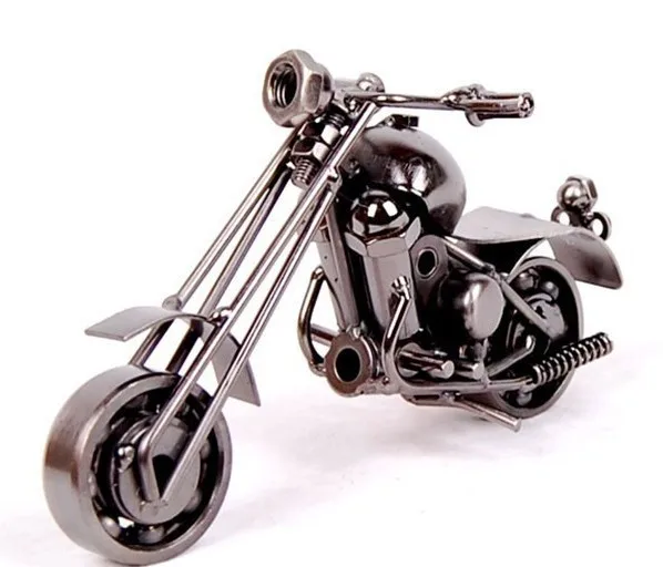 

Iron Motorcycle Model Creative Birthday Christmas Gift Modern Home Decor Vintage Metal Crafts for Home Ornament