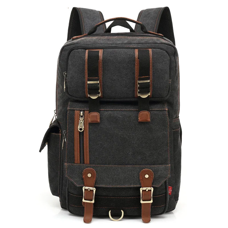 AUGUR Stylish Canvas Daypack Travel Large Capacity Backpack Male