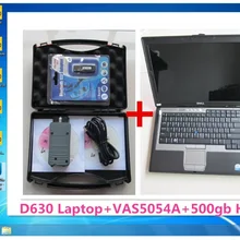Профессиональный диагностический инструмент vas полный чип VAS5054A OKI Bluetooth автоматический сканер Odis V5.13 ноутбук D630 установленное программное обеспечение HDD