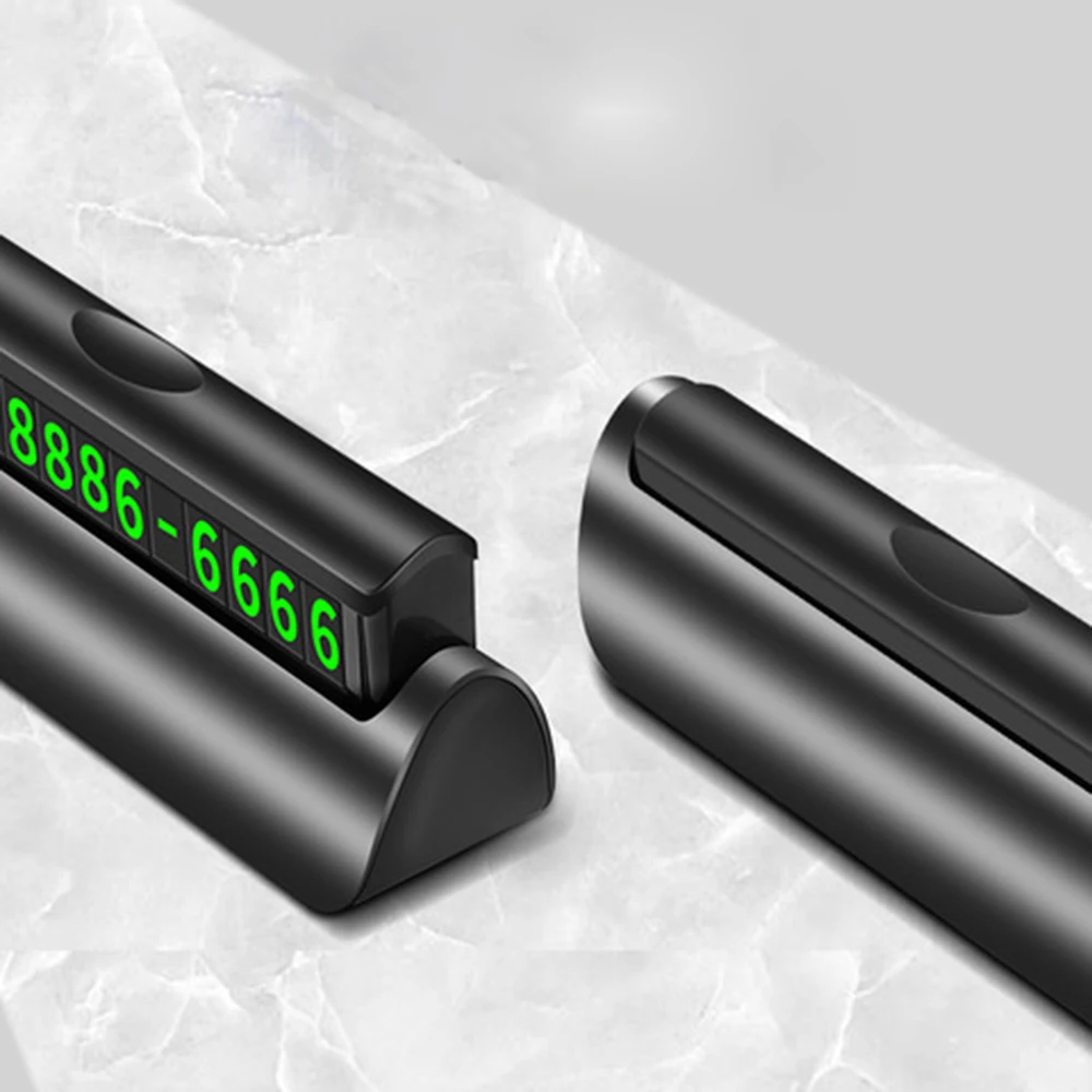 Скрытая Автомобильная Временная парковочная карта искусственная кожа текстура телефонный номер карта Пластина Автомобильные наклейки автомобильные аксессуары Подарки