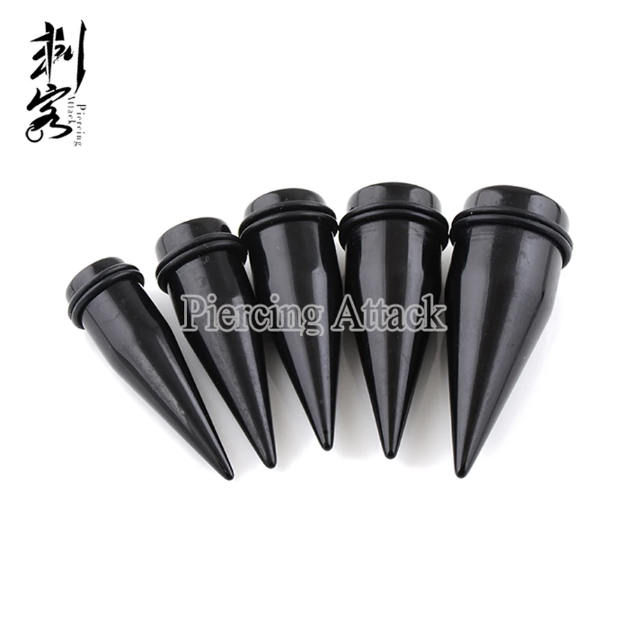 Big Gauge Black Acrylic Ear Taper 14mm-25mm Free Shipping Wholesale
