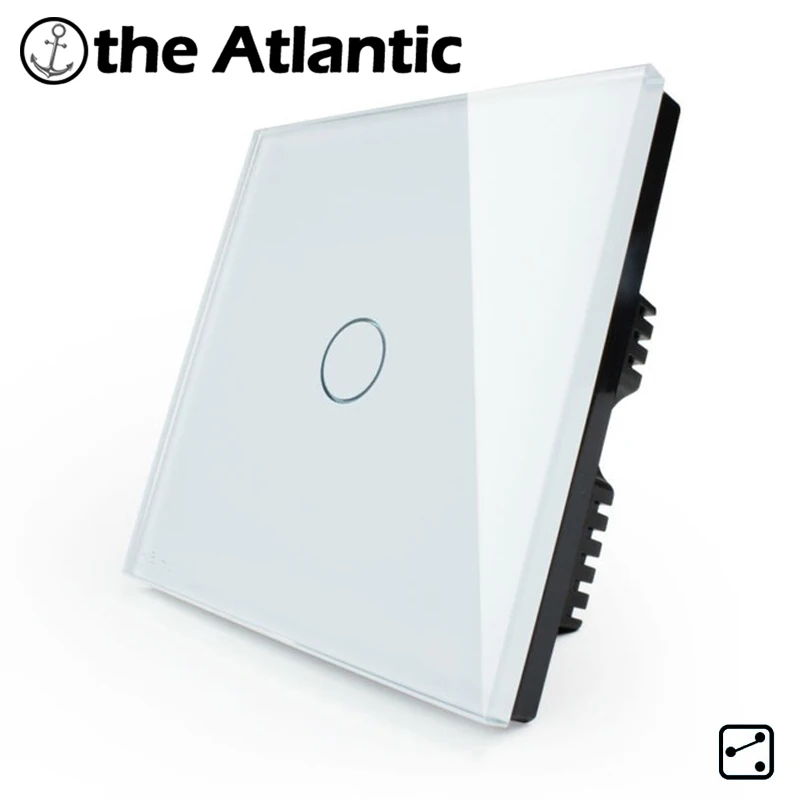 Smart Home UK Standard 1 Gang 2 Way Luxury Crystal Glass Sensor Wall