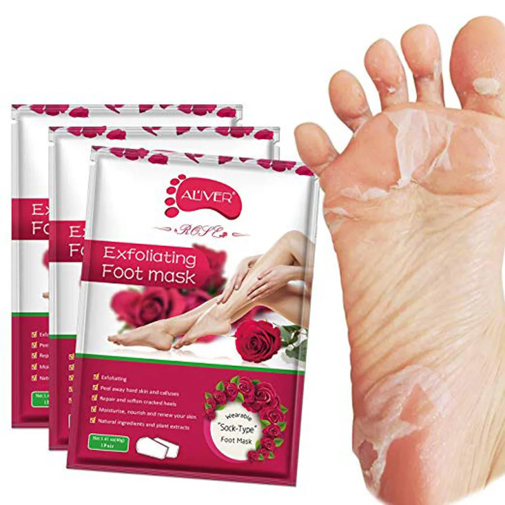 

Foot Peel Mask 3 Pack Exfoliator Peel Off Calluses Dead Skin Callus Remover T0417