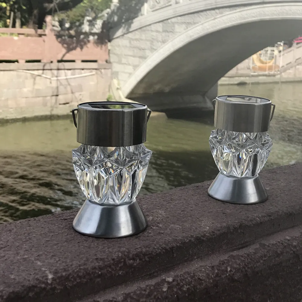 Warm White Домашний сад солнечный светильник лампа водонепроницаемый Солнечный вращающийся Открытый Сад Кемпинг подвесной светодиодный светильник Алмазная лампа 7 цветов светильник#20 - Испускаемый цвет: Warm White