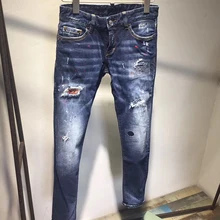 Магазин Рекомендуемая индивидуальность новые осенние и зимние Новые популярные frontier модные повседневные женские джинсы