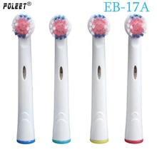 DHL 6000 шт./лот EB-17A EB17A Электрический Зубная щётка замена головки для полости рта по гигиены Зубная щётка глава мягкой щетиной