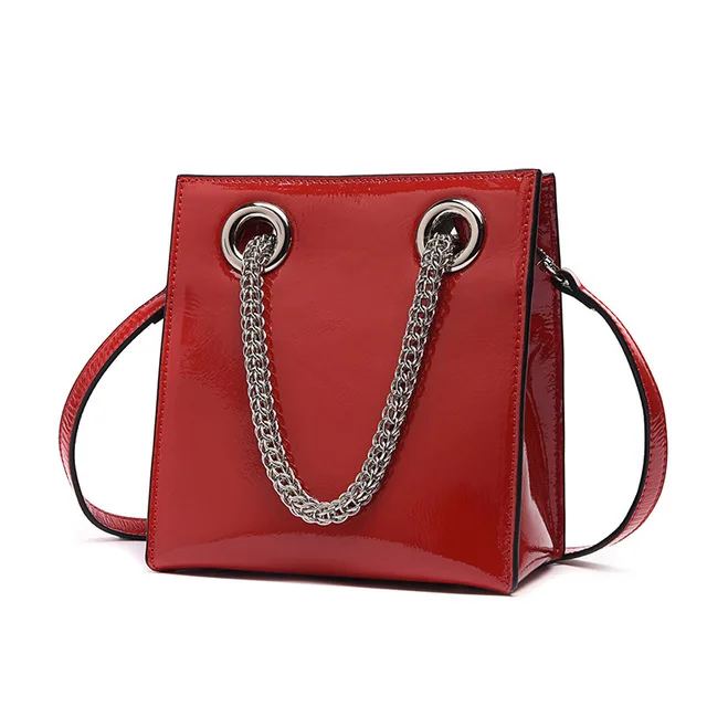 

Genuine Cow Leather New Female Bag Quality Chains Casual Totes Handbag Bolas Feminina Shoulder Messenger Crossbody Bag LY11