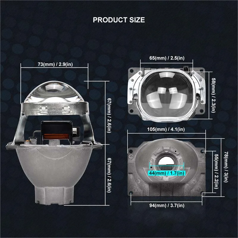 3,0 дюймов H7 Q5 Bi Xenon HID объектив проектора металлический держатель для H7 комплект ксеноновых ламп Автомобильные фары линзы Стайлинг ремонт аксессуары