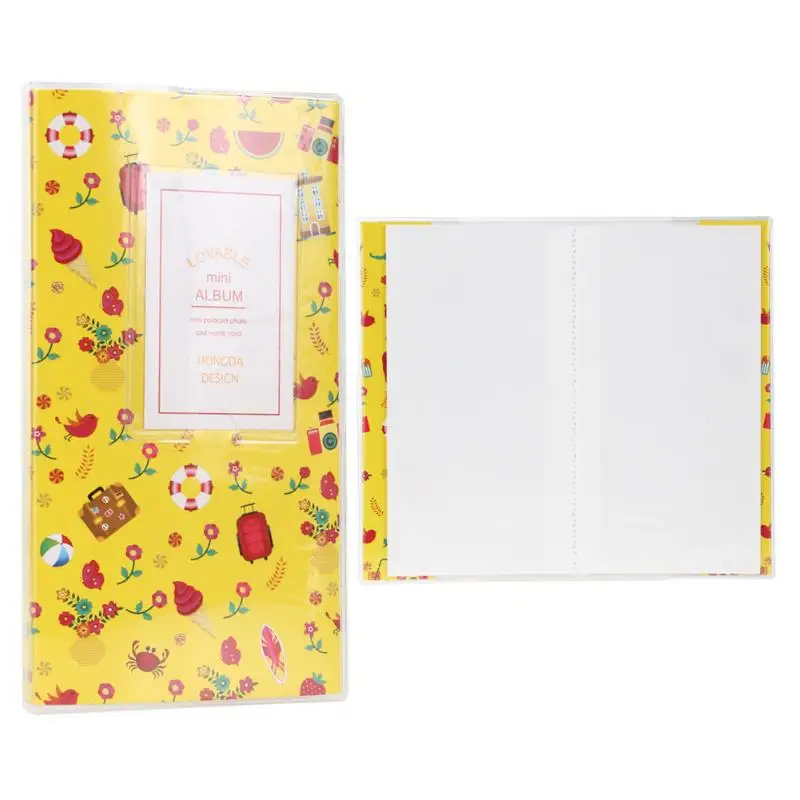 84 Pockets Photo Album Candy Color Camera Album Photo Album Picture Interleaf Type Album Case For Fuji Instax Mini 7s 8 25 50s - Цвет: Yellow