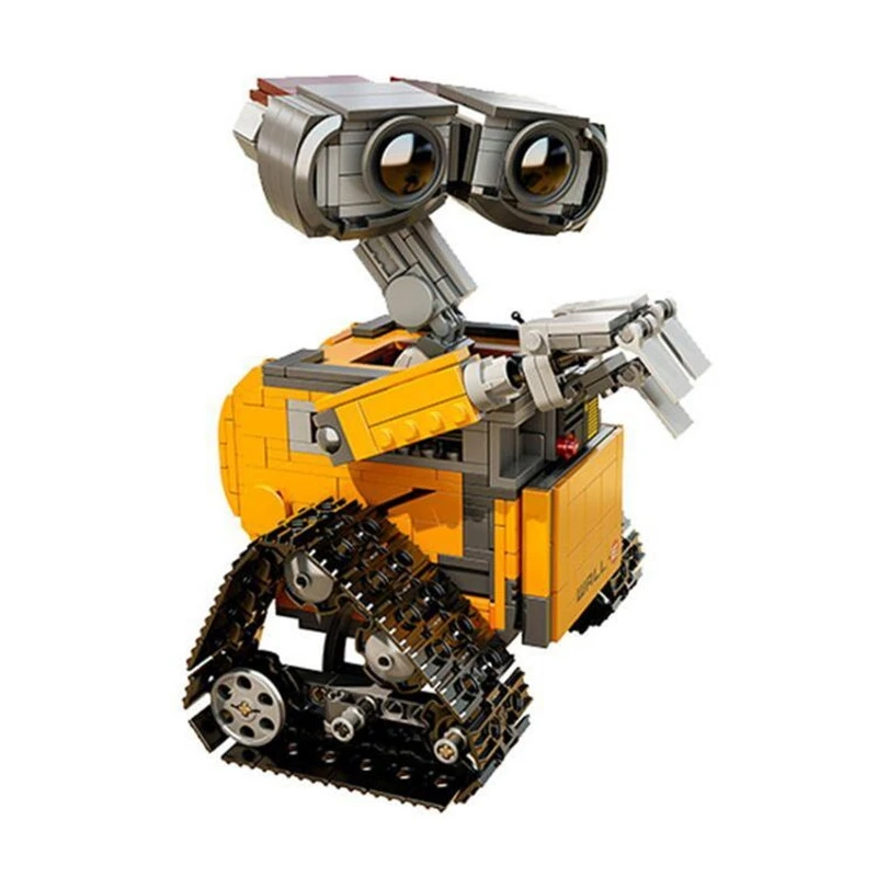 Цена Idea Robot WALL E строительные блоки, кирпичные блоки, игрушки для детей, WALL E, блоки на день рождения, Legoinglys, рождественские подарки для детей