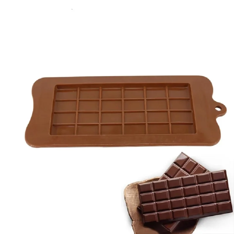 2PCS/SET 24 Cavity Square Silicone Chocolate Molds DIY Silicone Mold