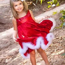 ARLONEET/рождественское платье для девочек; платья для торжественных событий; Детские праздничные красные платья-пачки с блестками для маленьких девочек; Рождественский подарок; L1122