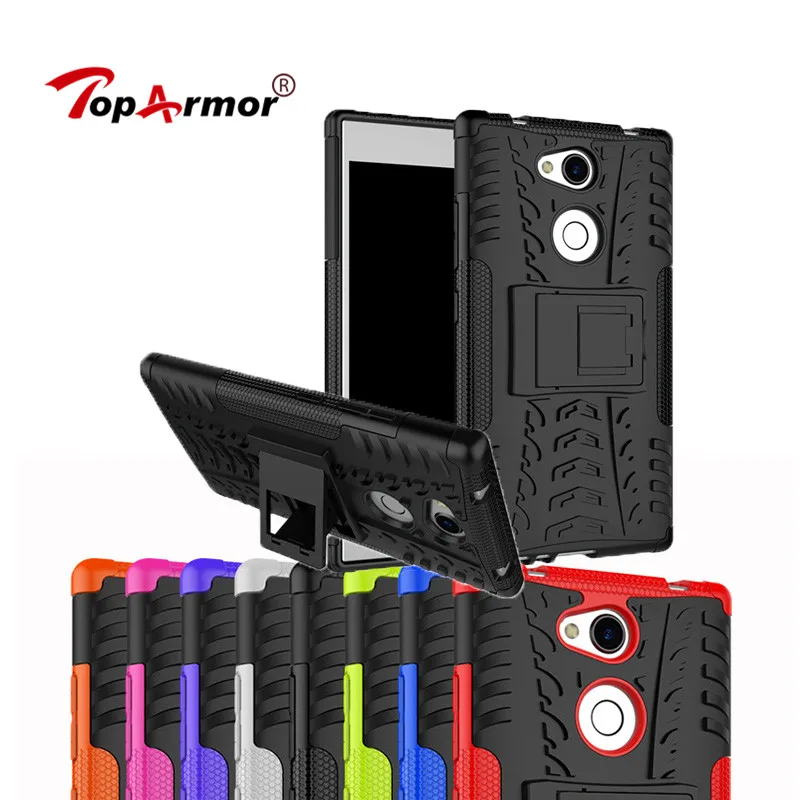 Сверхмощный ПК + ТПУ ударопрочный армированный жесткий чехол для Sony Xperia L2 XA1 XA2 Plus