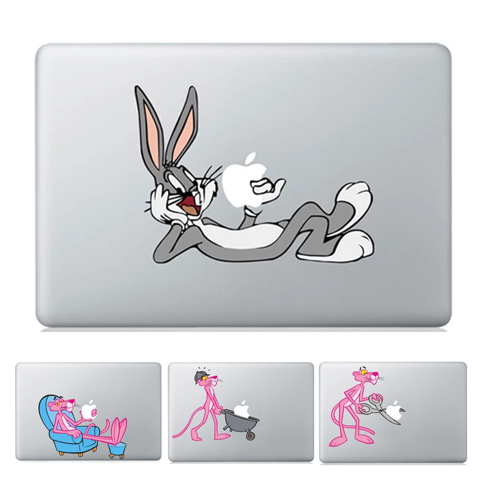 Виниловая наклейка для ноутбука GOOYIYO частичная Bugs Bunny Pink Pathan рисунок из