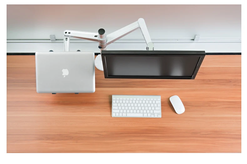 free shipping Multimedia Desktop Dual Arm for