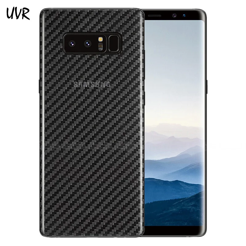 

UVR 200PCS For Samsung Galaxy S8 S9 Plus 3D Carbon Fiber Soft Back Film For Samsung Note 9 8 Note9 Note8 Back Screen Protector