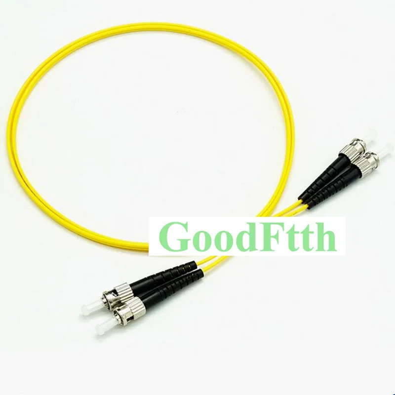Волоконный соединительный кабель ST-ST UPC ST/UPC-ST/UPC упрощенной модели, сдвоенный GoodFtth 1-15 м