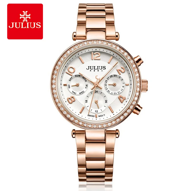 2017 New font b Watch b font Relogio Feminino Female Clock Auto Day Date 24 Hour