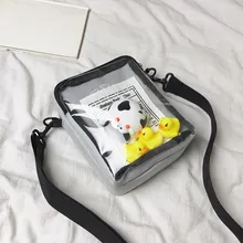 Модные милые парусиновые сумки для маленьких девочек с милыми мультяшными рисунками; желе; квадратная сумка; сумка-мессенджер; bolso bandolera mujer