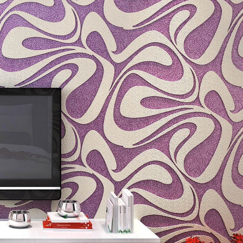 

3D background wallpaper Decoration modern minimalist personality stripe non-woven wallpaper bedroom living room papel de pare