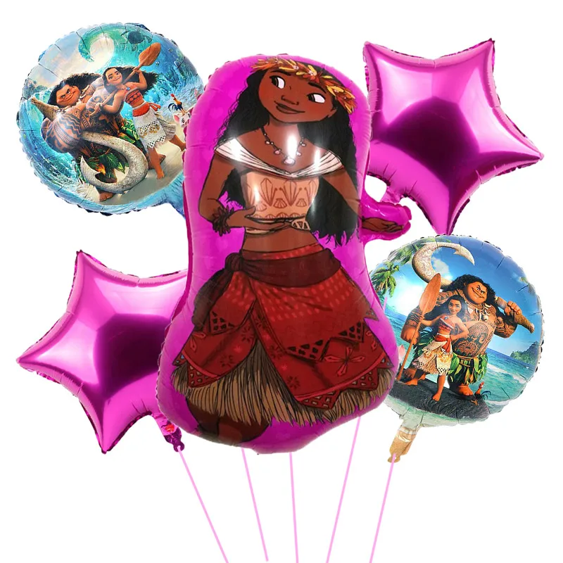 5 шт./партия, воздушные шары Moana Моана товары для вечеринки мультфильм "Моана" День рождения украшения для детских игрушек globo подарки для девочек