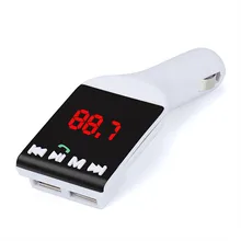 Хит, двойной USB автомобильный комплект, зарядка, беспроводной Bluetooth стерео MP3-плеер, fm-передатчик, автомобильная электроника с громкой связью