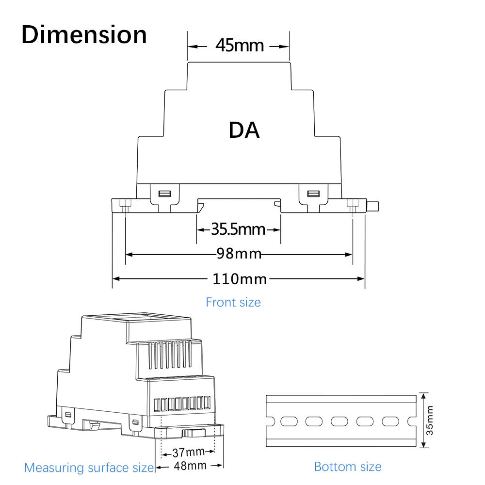 DIN Rail DMX 512 усилитель сигнала DC12V-24V вход DMX усилитель 1CH вход 2ch выход для светодиодная полоска DMX удлинитель сигнала