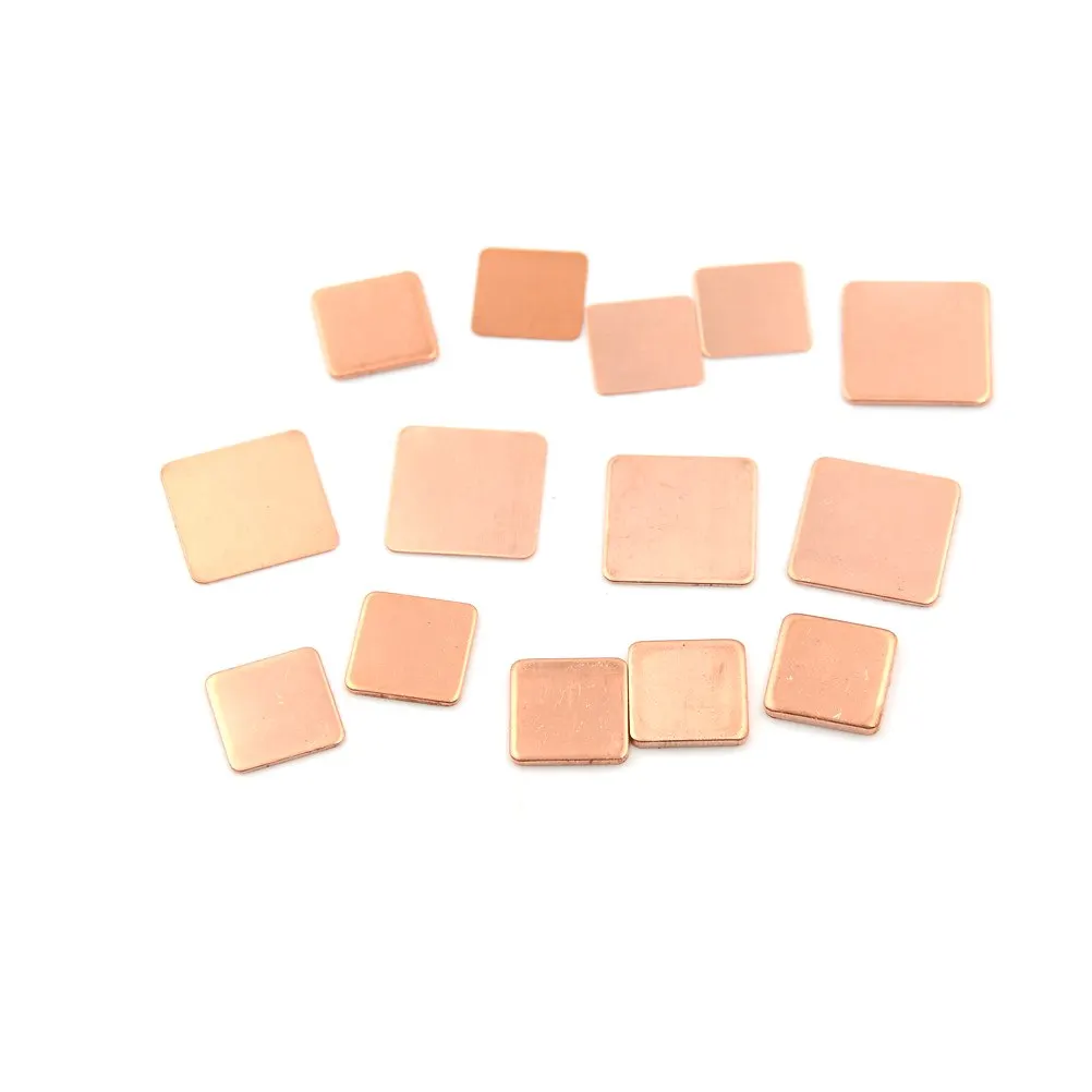 10PCS/LOT Laptop Copper Sheet Plate Strip Shim Thermal Pad Heatsink Sheet Wholesale