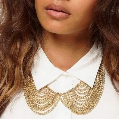 Fashion Collier Plastron Nacklace Women Chain Necklaces