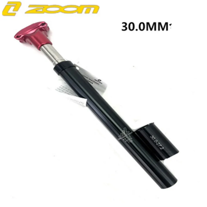 Zoom suspensao горный велосипед 27,2/33,9x350 мм espigao de selim de aluminio Absorvente de choque de bicicleta - Цвет: Black red 30.0