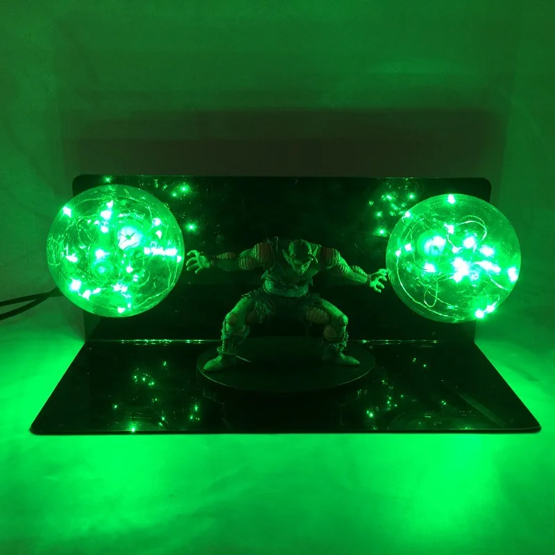 

Anime Dragon Ball Z Piccolo Daimao Figure Toys Full Power Bomb DIY LED Flash Ball Night Light Christmas Gift Toys Dropshipping
