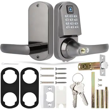 

S200 Fingerprint Password Mechanical Key Smart Door Lock Anti-Theft Gate Lock