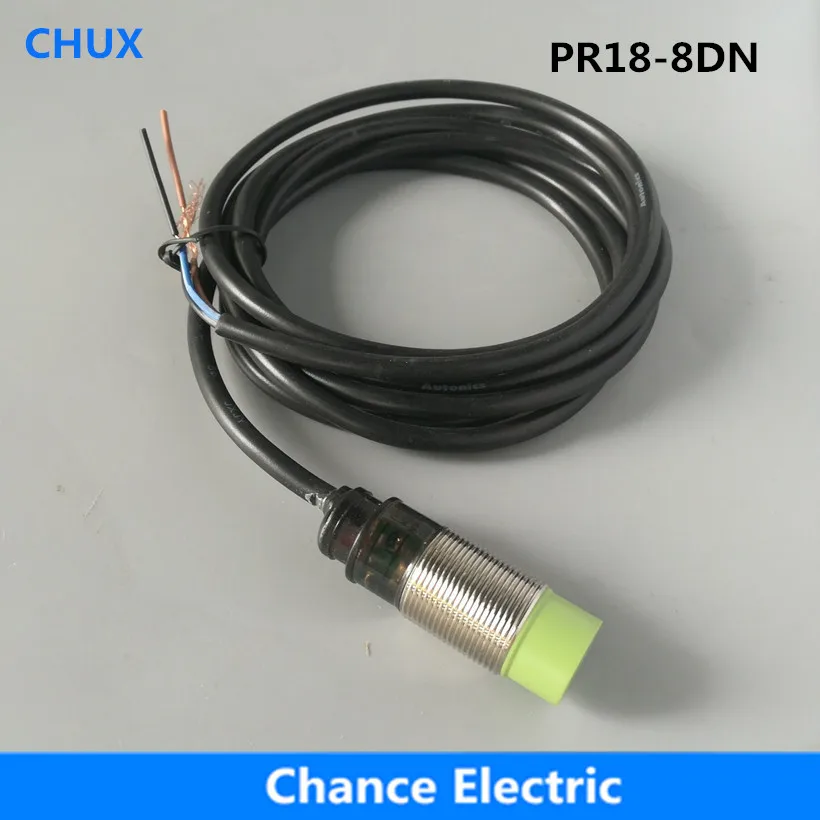 

Inductive M18 8mm Distance Proximity Switch Autonics PR Series NPN NO Sensor (PR18-8DN)