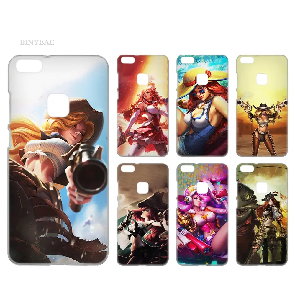 

BINYEAE LOL Miss Fortune Transparent Case Cover Hard Plastic for Huawei P8 P9 P10 P20 Lite Plus Pro Lite 2017