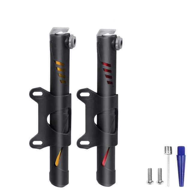Bike Air Pump Aluminum Alloy Mini Portable Hand Pump Bicycle Tire basketball Inflator American French Mouth Universal RR7069 1