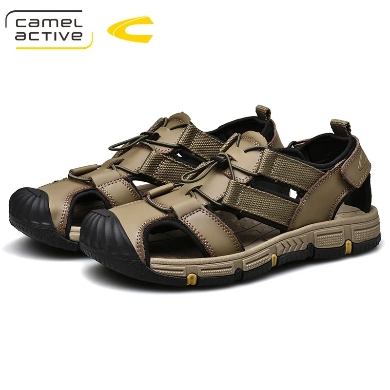 

Camel Active 2019 New Genuine Leather Quick-Dryin Sandals Summer Quality Casual Sneakers Anti-Slippery Outdoor Beach Shoes 19353